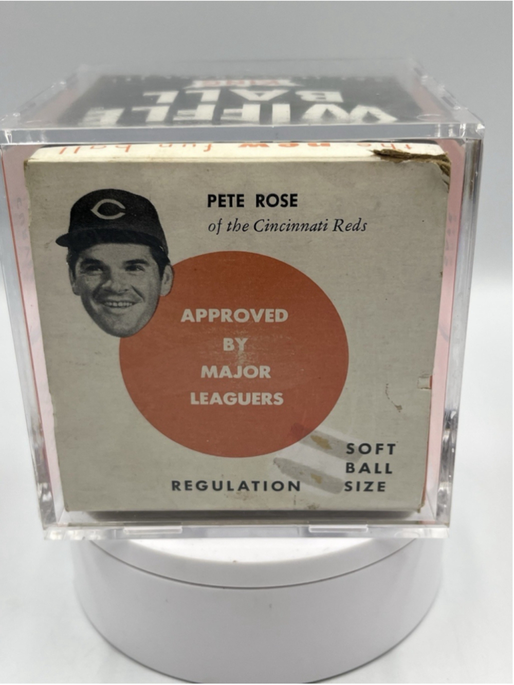 Vintage 1970's Wiffle Ball with Original Box - Pete Rose - Cincinnati Reds/CASE